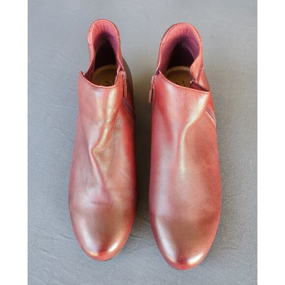 Trotters Ankle Boots brown/rust size 8.5 comfort boots booties leather NEW - Picture 2 of 7